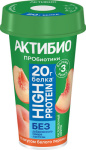 АктиБио питьевая 190гр 1/6шт бел персик