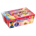 Творог 45гр Клубника/Банан/Пломбир 3,5% (6шт) Растишка