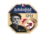 Бри сыр мягкий с белой плесенью 50% 125гр 1/8шт ТМ Schonfeld