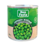 Горошек зеленый в/с ж/б ключ 425мл (252гр) 1/12шт Don Festa РФ