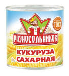 Кукуруза сахарная 340гр ж/б ТМ Разносольников РФ 1/12шт