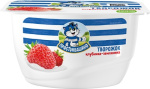 Творожный продукт 130гр Творожок Клубника/Земляника 3,6% 1/8шт Простоквашино