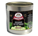 Огурцы маринованные слайсы ж/б 3000мл(1,65кг) 1/2шт Самобранка
