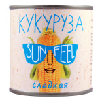 Кукуруза консерв. ж/б 425мл нетто 400гр (св 240гр) 1/12шт SunFeel РФ